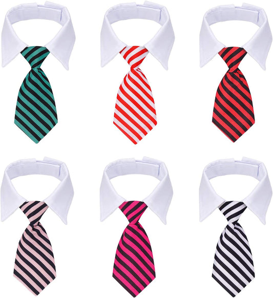 Cat Ties, 6PCS Pack Pet Tuxedo Costumes for Cats, Small Dogs, Puppy