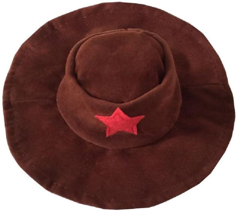 Cowboy Costume with Hat for Cat and Small Dog - Halloween Clothes (Large) Blue