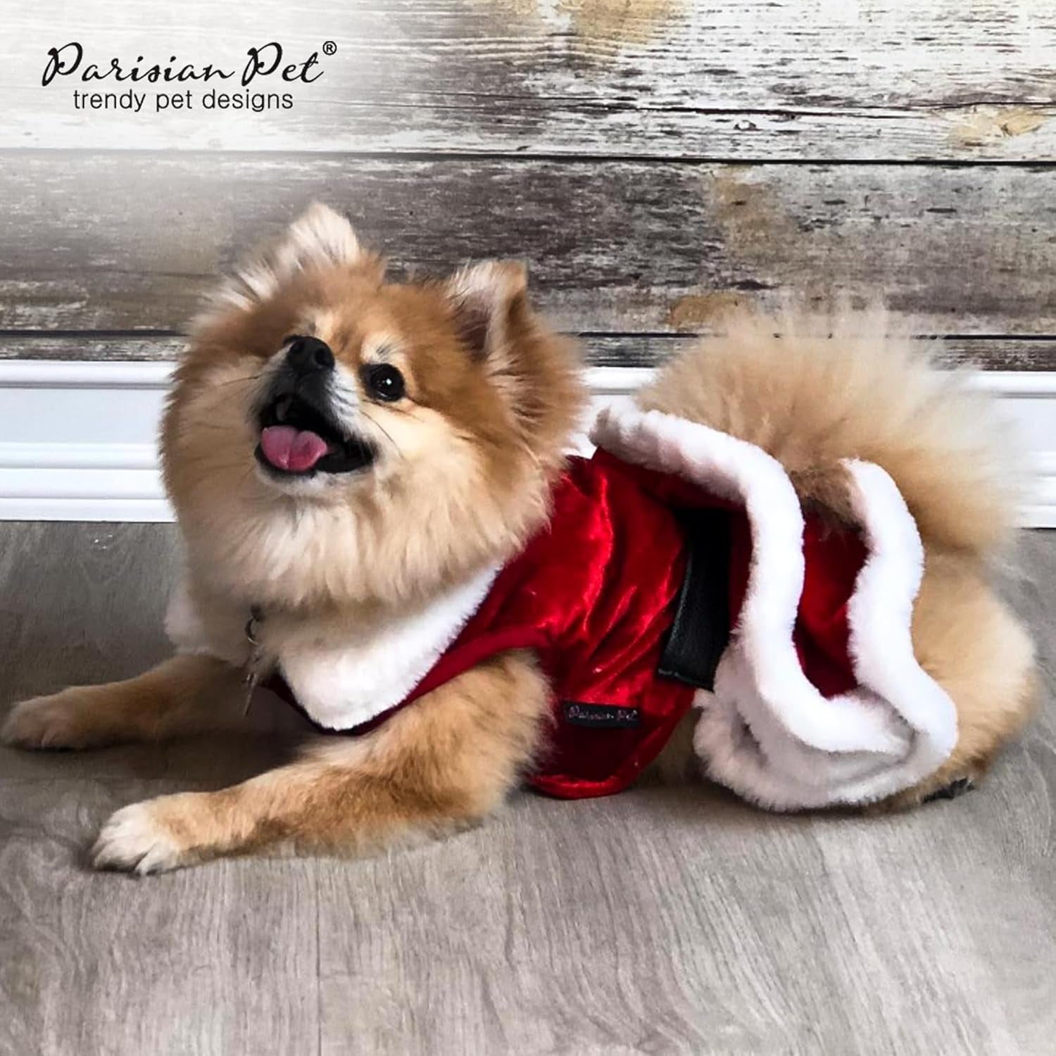 Dog Christmas Dress – Pet Xmas Dog Dress – Mrs. Santa Claus Dog Costume – Red Velvet Skirt Small Dog Dress – Winter Fall Dog Clothes - Holiday Christmas Outfit for Large Dogs Girl - 2XL