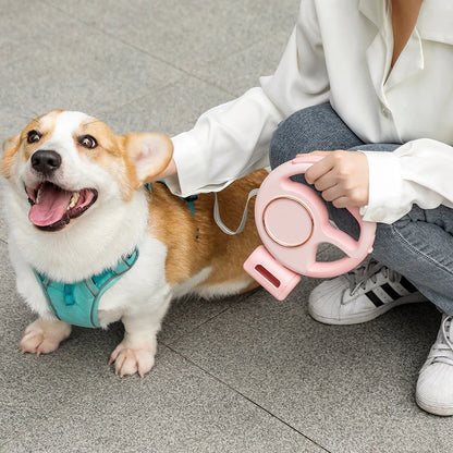Smart Extendable Pet Leash with LED Lights