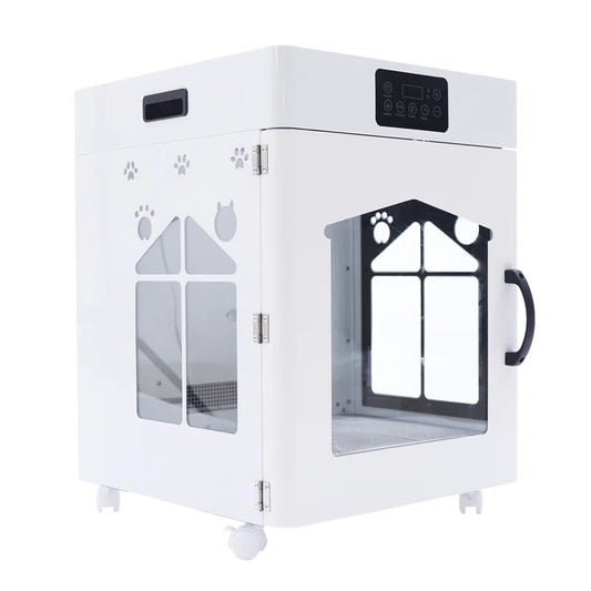 19.7" Pet Hair Dryer Low Noise Smart Pet Drying Box for Cat Small Dog