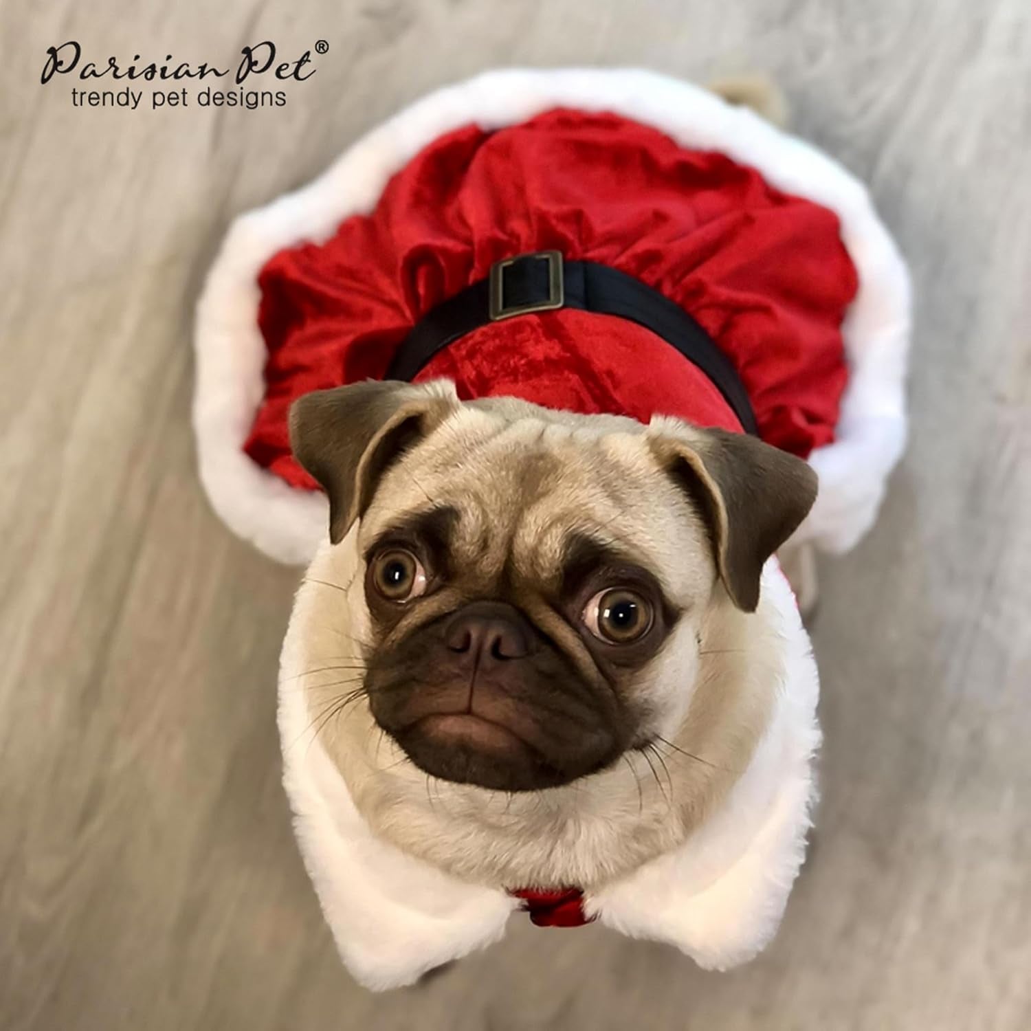 Dog Christmas Dress – Pet Xmas Dog Dress – Mrs. Santa Claus Dog Costume – Red Velvet Skirt Small Dog Dress – Winter Fall Dog Clothes - Holiday Christmas Outfit for Large Dogs Girl - 2XL