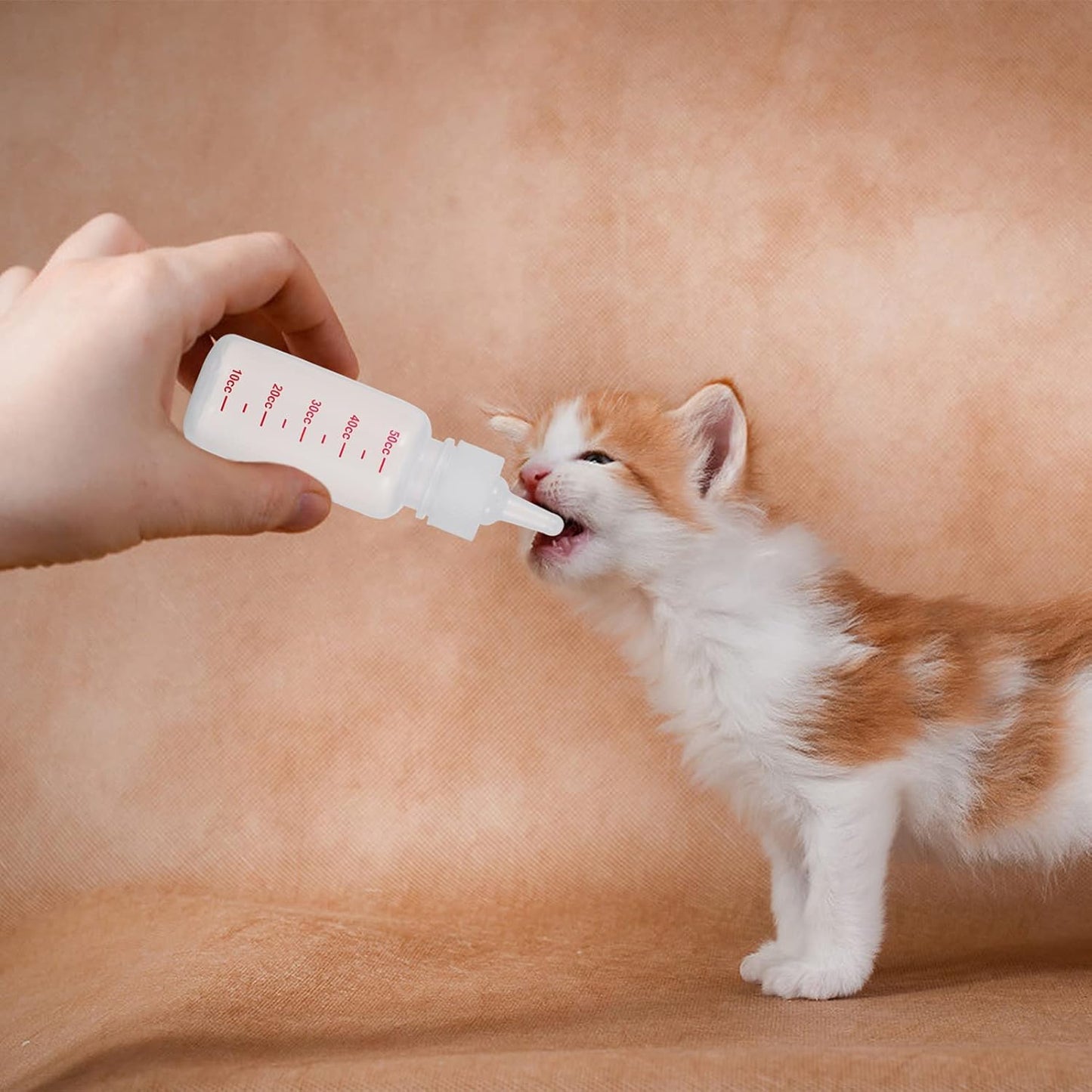 Pet Pacifier Bottle for Kitten Puppy 1 Set Feeding Dropper Safe Supplies for Newborn Pet Feeding