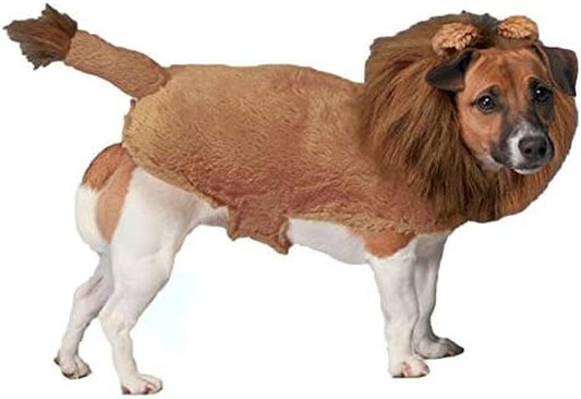 Fuzzy Lion Dog Costume (Large)