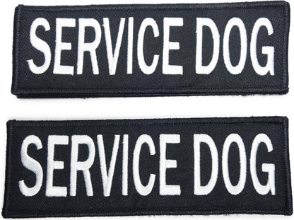 Service Dog Patches for Harness | Velcro Patches for Dog Harness or Vest | Do Not Pet Patch, Dog in Training, Service Dog, Emotional Support | Removable Hook and Loop Embroidered Patches