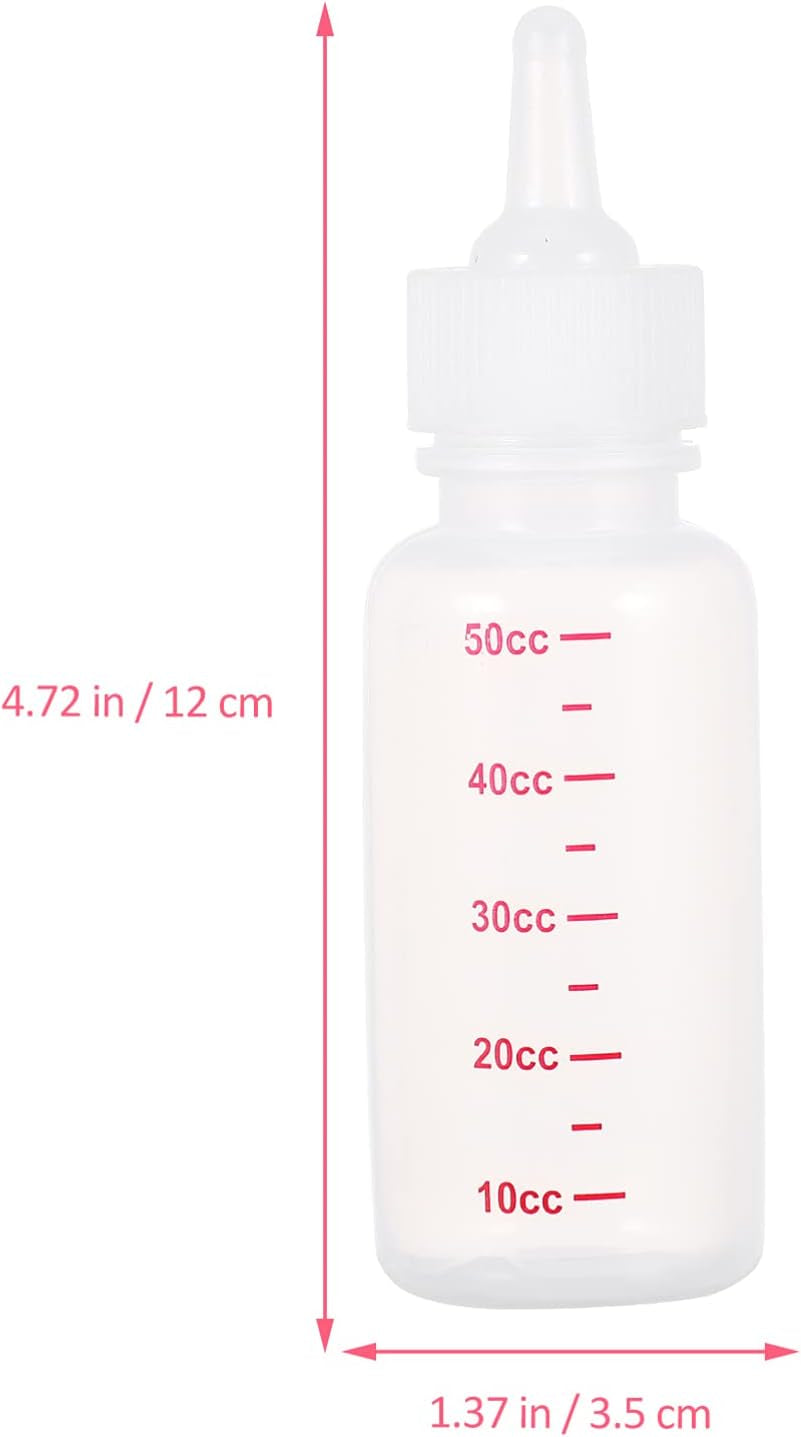 Pet Pacifier Bottle for Kitten Puppy 1 Set Feeding Dropper Safe Supplies for Newborn Pet Feeding